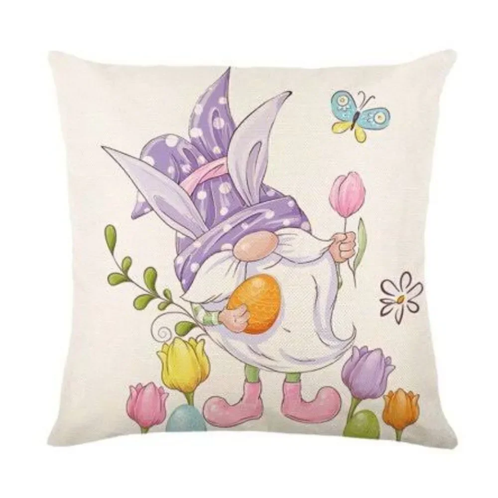 Easter Gnome Pillow Cover